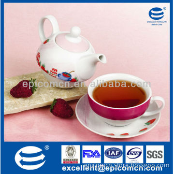 new design of porcelain teaset for one person used